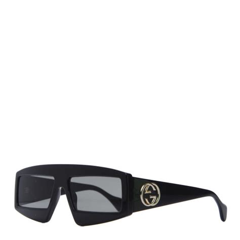 gucci 0358s|GUCCI Shield Sunglasses GG0358S Black .